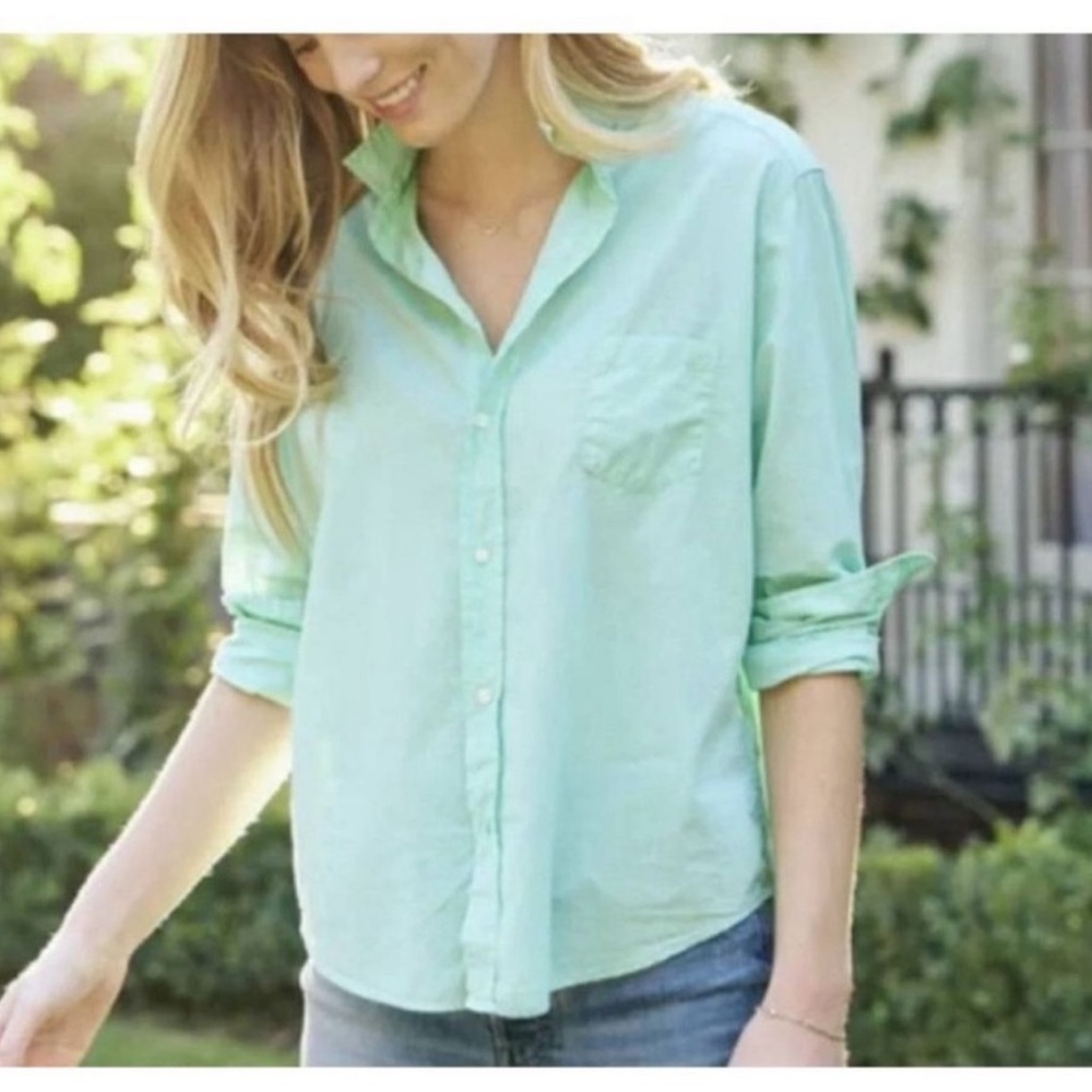 Frank & Eileen Button Down Eileen Cotton Long Sleeve Shirt Womens Medium
